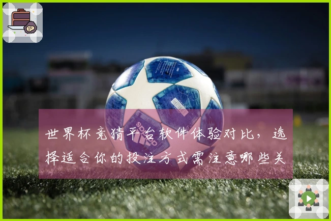 世界杯竞猜平台软件体验对比，选择适合你的投注方式需注意哪些关键因素